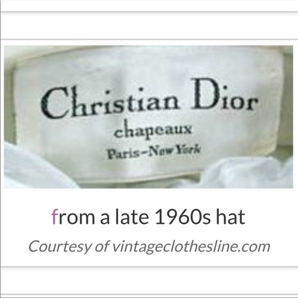 VTG 60’s CHRISTIAN DIOR Black Velvet Feather Hat - Picture 4 of 13